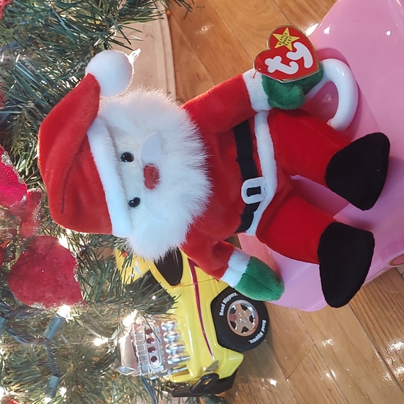 Ty | Toys | Ty 998 Santa Beanie Baby | Poshmark